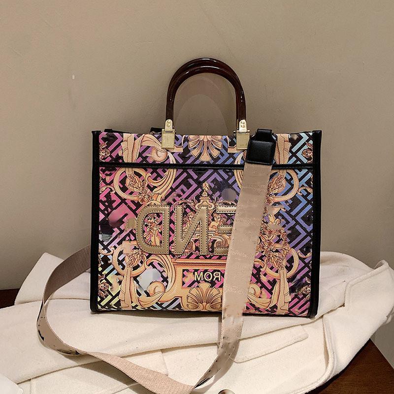 

Designer Sunshine Tote Shopping Bag women fashion Top Handle crossbody shoulder strap Beach handbag letter Rom print leather Travel Branded Luxury Totes, Not sold only