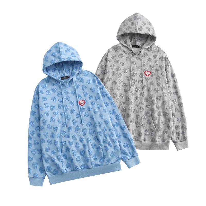 

Men's Hoodies & Sweatshirts Love Hooded Sweater Women Loose Korean Spring Autumn Couple Ins Trend Top Anime Cosplay Harajuku Oversized Sweat, Black