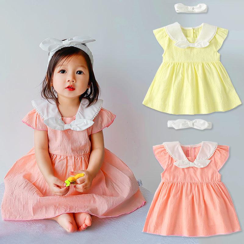

Girl's Dresses Jumpsuit For Kids Children's Clothing Girls Baby Girl Clothes Summer Dress Birthday SetGirl's, Pink