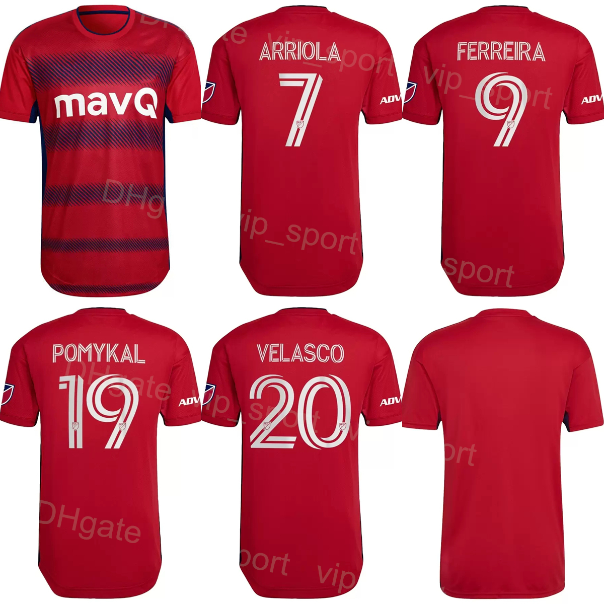 

22-23 MLS 30 PAES Soccer Jersey 7 ARRIOLA 20 VELASCO 18 SERVANIA 5 QUIGNON 8 OBRIAN 3 MARTINEZ 4 FARFAN 19 POMYKAL 10 FERREIRA Football Shirt Kits Custom Name DaLaSi, Red