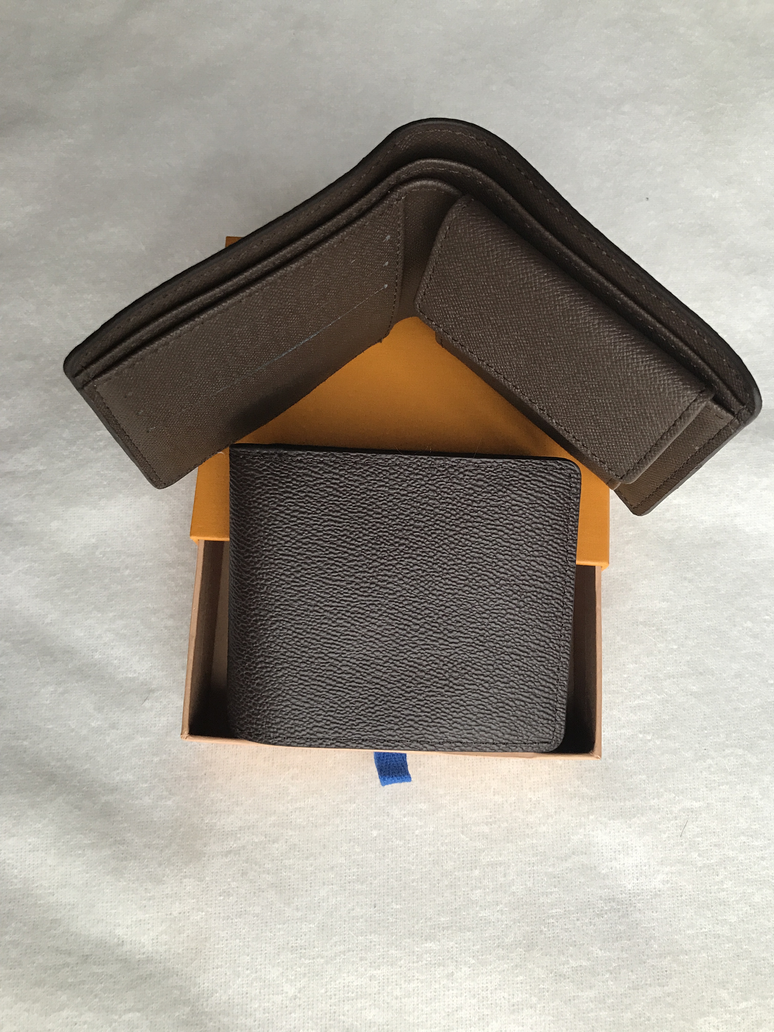 

Top Luxury Leather Purse Wallets Louiseity Fashion Designer Wallets Viutonity Retro Handbag For Men Classic Card Holders Coin Vuttons, Black grid