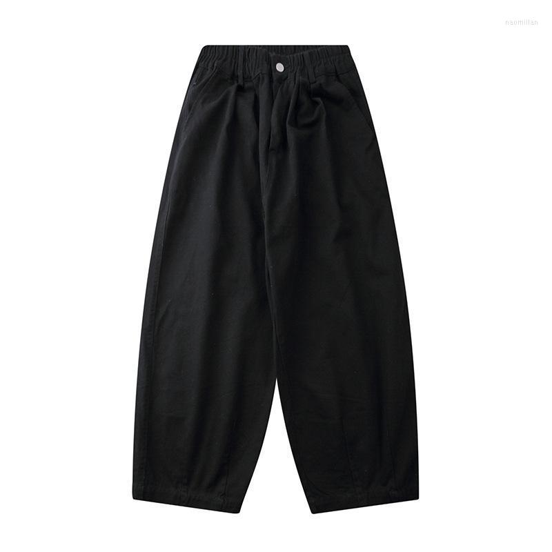 

Men' Pants Autumn Japanese Cityboy Retro High-waisted Wide-leg Loose Casual Overalls Jeans Men Mens Hip Hop Clothing FashionMen' Naom22, Black