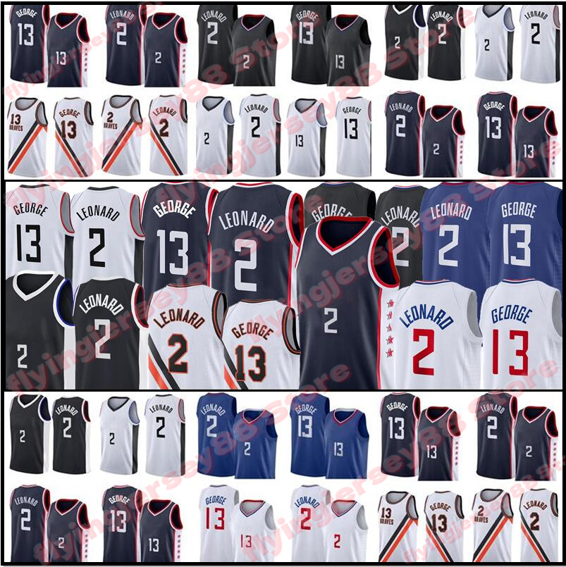 

Kawhi 2 Basketball Leonard Jersey Paul 13 George Basketball Jerseys Black White Blue Mens LaMelo 2 Ball Jersey S-XXL, Mens jersey