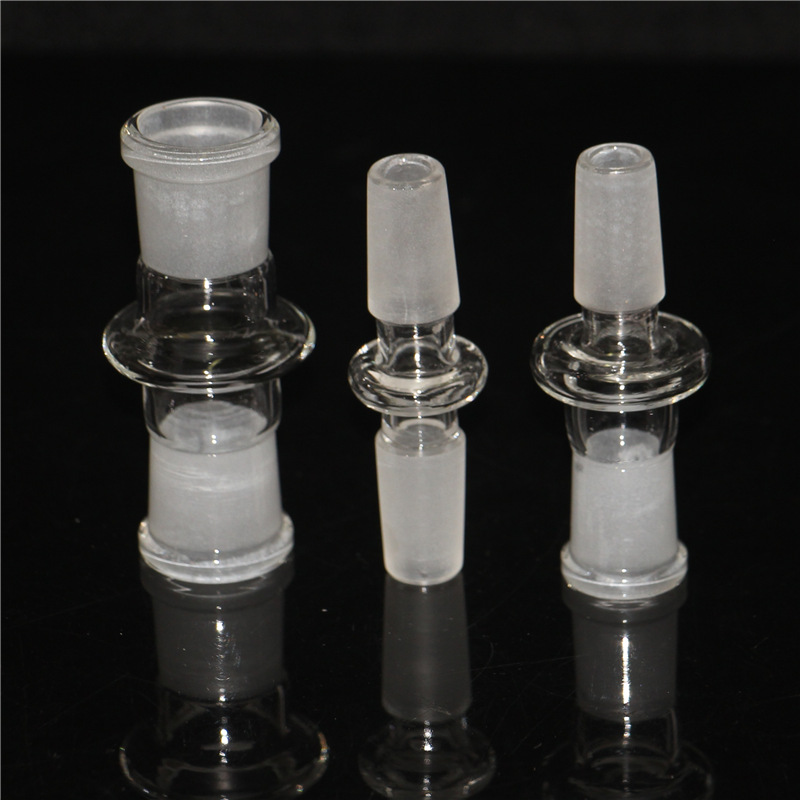 

10 Styles Glass Adapter For Hookah Oil Rigs Bong Adaptor Bowls 14mm Male to 18mm Female glass reducer converter adapters Quartz Banger Smoking Water Pipes
