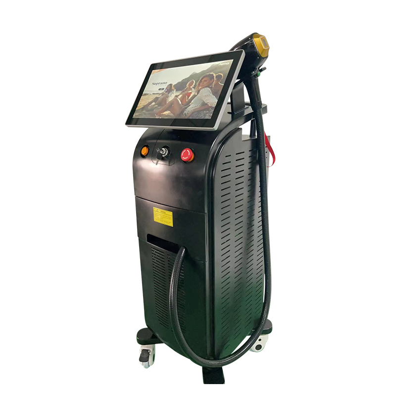 

Diode Laser permanent hair removal Machine Double Handle with screen factory directly sale with OEM&ODM service