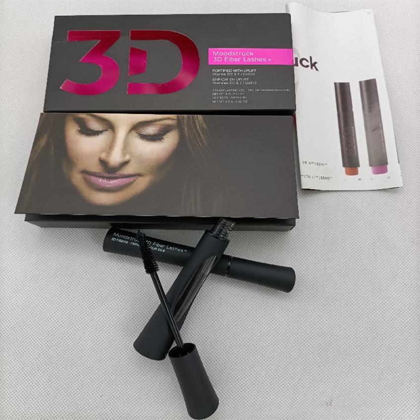 

In stock 3D Fiber Lashes Waterproof Double Mascara Gift Set Makeup Eyelash 1set2pcs238U, Black