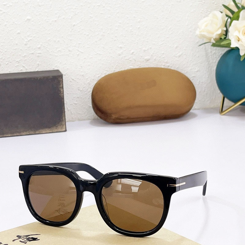 

Fashion tom designer ladies sunglasses classic round uv400 outdoor protective glasses retro ford TF0211 glasses mens with original box