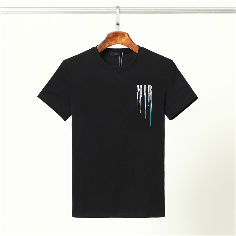 

2022 Men Hip Hop T-Shirt Letter Graphic Print T Shirt Cotton Casual Short Sleeve#18, 02
