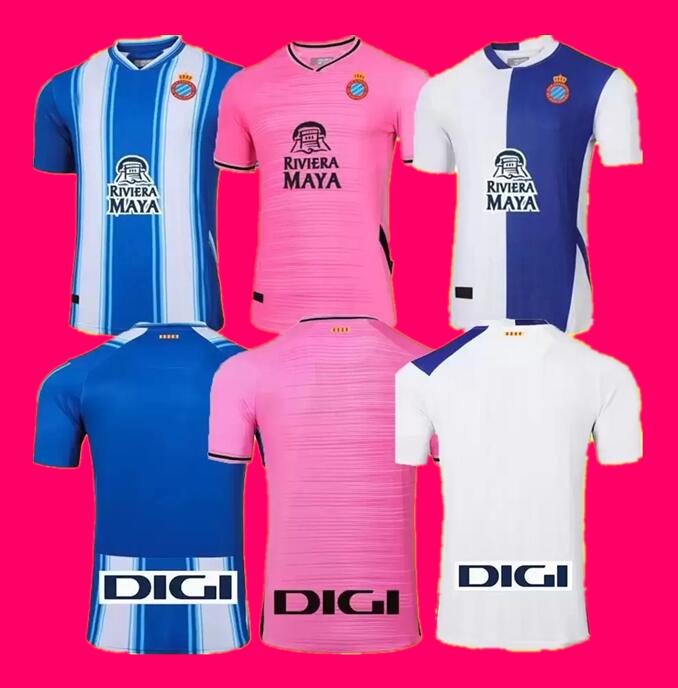 

Thai quality 2022 2023 RCD Espanyol men soccer jersey home B. Iglesias IGIESIAS 22 23 P.PIATTI BAPTISTAO Spanish football shirt