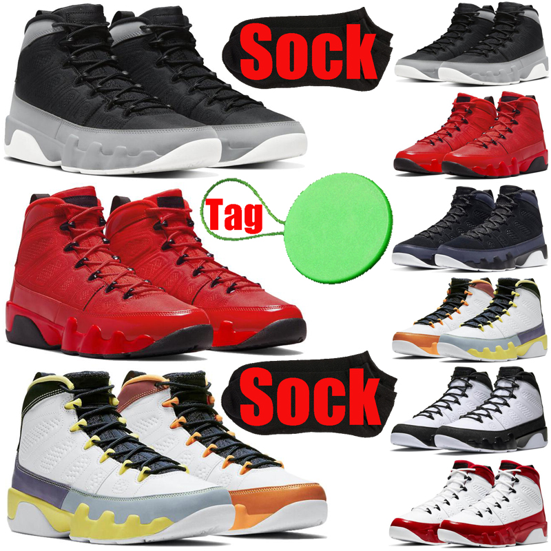 

With Sock Tag jumpman Particle Grey 9 9s mens basketball shoes Change The Chile Red World Gym Red University Gold Countdown Pack men trainers sports sneakers, #7 defining moments