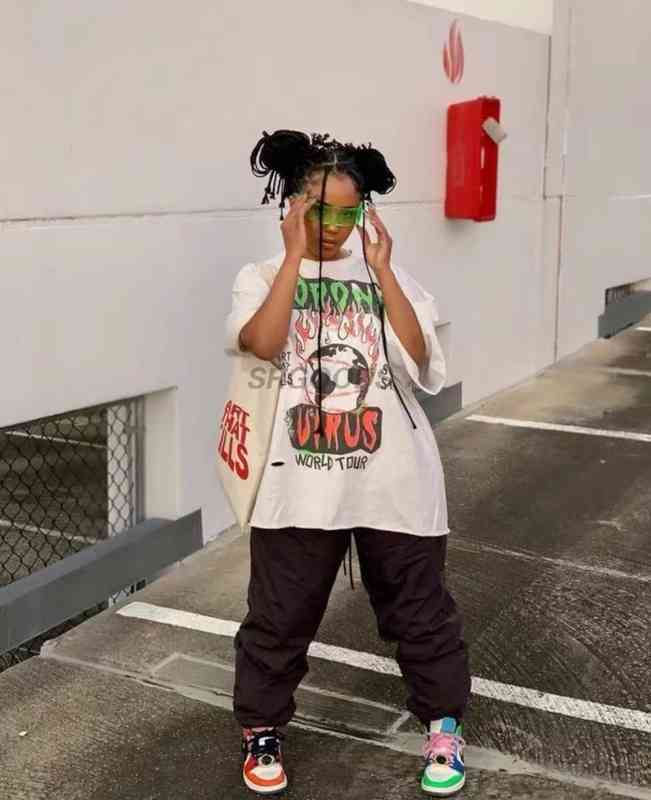 

Gallerydepts Shirt Designer Knife T-shirts Wash Atk Used Cut Hole Flash Pink Print Flame Earth Short Sleeve, Black