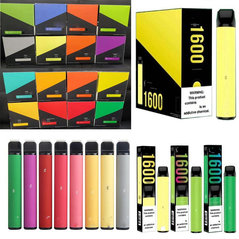 

Disposable Pod Electronic Cigarette Vape Pods Stick 1600 puffs bar XXL e Cigarettes Portable Vaporizer e shisha hookah pen