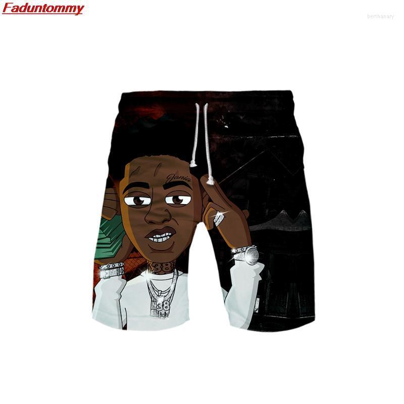 

Men's Shorts Style Summer Men Casual Leisure Trend 2022 Kpop Fashion Youngboy Never Broke Again 3D Print PantsMen's Bert22