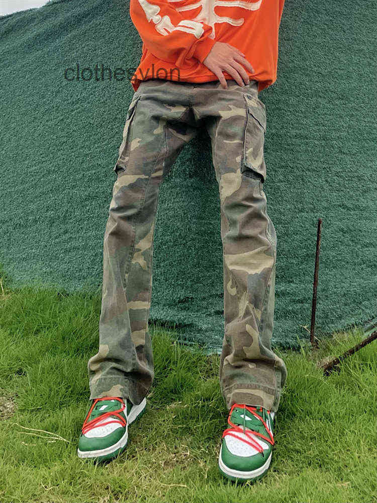 

Galleryes Pants Depts Mens Sweatpants 2022 Fashion Street Vintage Camouflage Men's Fashion Horn