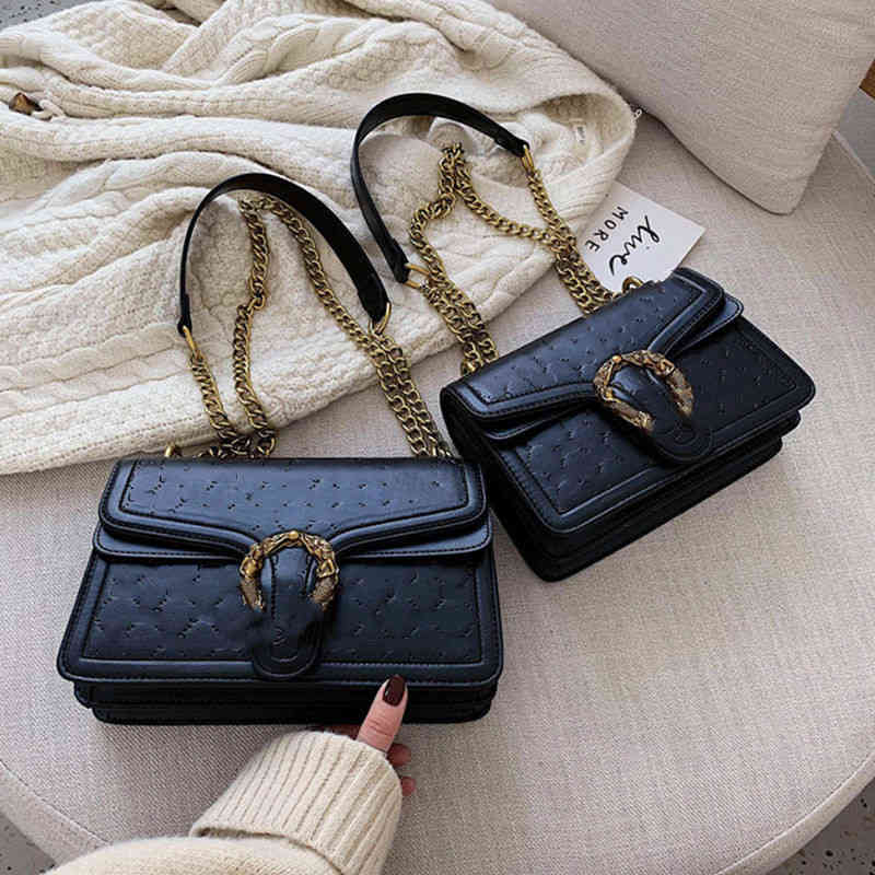 

Factory Direct Sale Net Red Small Female New Fashion Chain One Shoulder Msenger Bag Versatile Ins Niche Dign Designer, Brown trumpet 1
