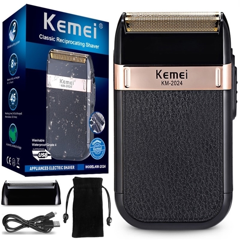 

KEMEI Clipper Electric Shaver Men's Razor Beard Trimmer Shaver For Men Portable Shaving Machine Hair Clipper Epilator 220322