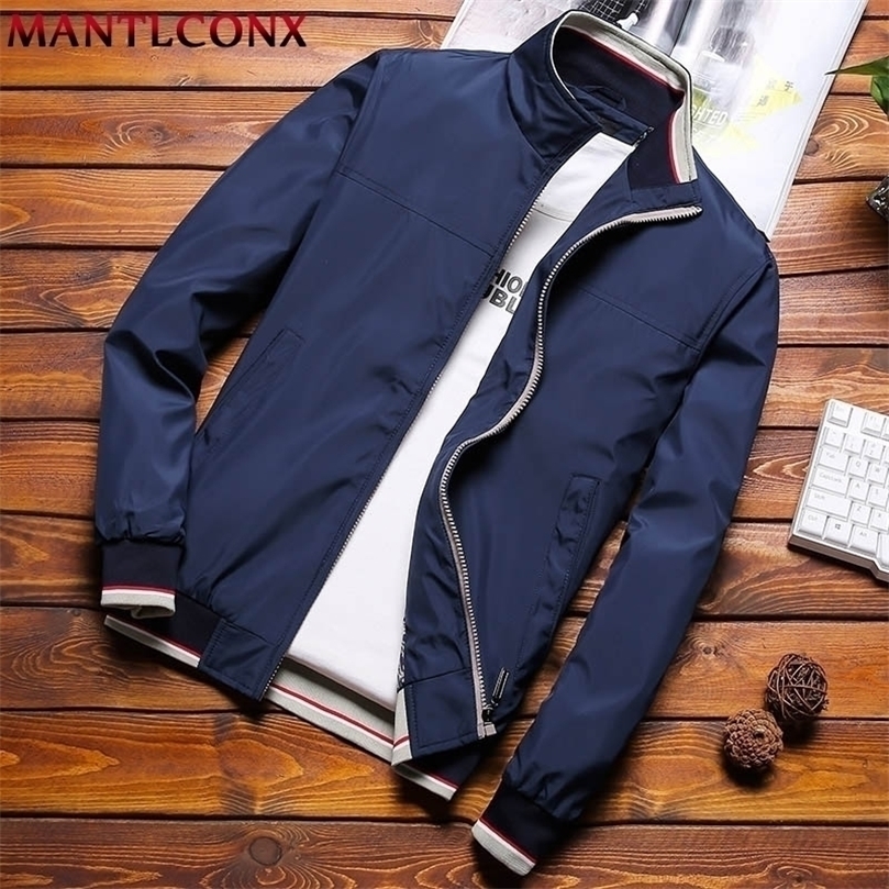 

MANTLCONX Plus Size M-8XL Casual Jacket Men Spring Autumn Outerwear Mens Jackets and Coats Male Jacket for Men's Clothing Brand 201128, Red