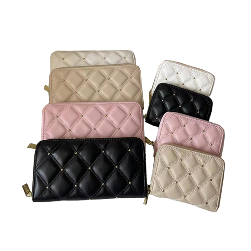 

C Designer Long Wallet for Women Designers Purse Zipper Bag Ladies Card Holder Pocket Top Quality Coin Hold C240, Pink