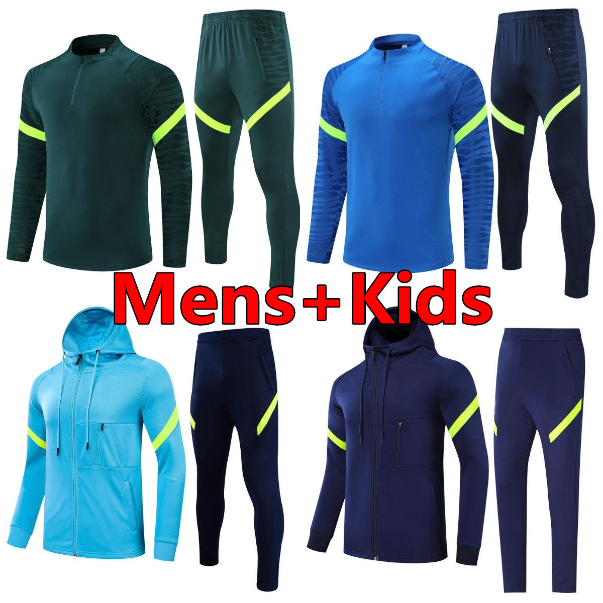 

KANE Training Kit Child Jersey SON Heung Min tracksuits TOT Kids Hoodie Jacket Children training Soccer Jerseys Sets Football Shirt Track Suit Hooded Kits