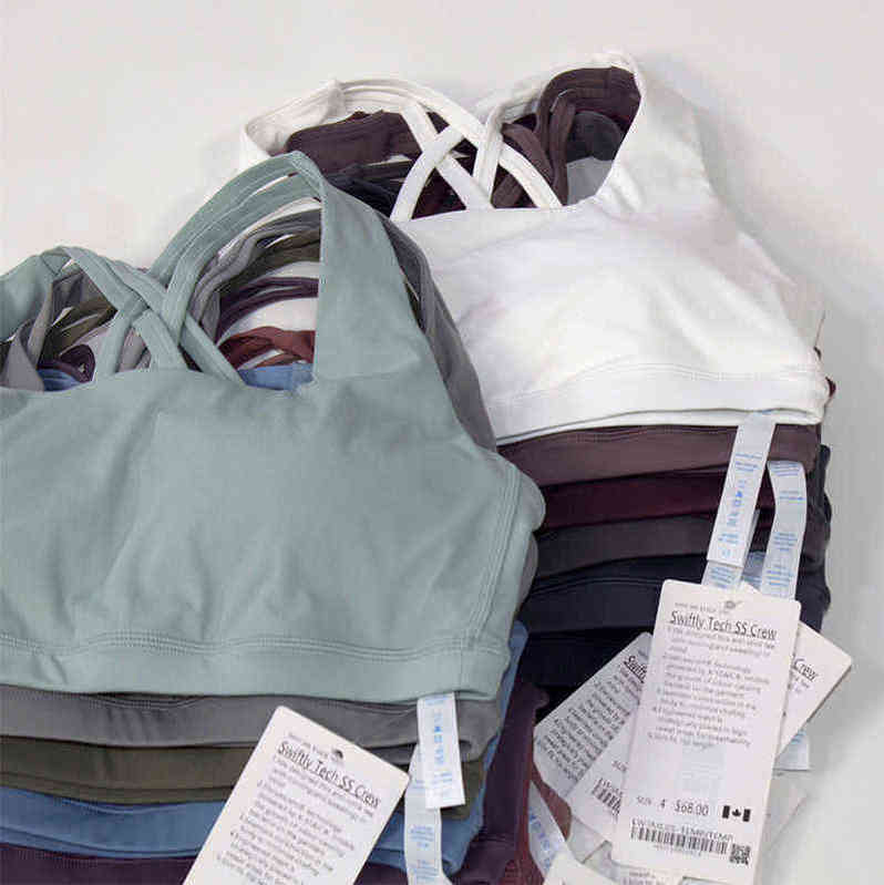 

Fashion Lu Classic Bras Align Womens Crop Top Gym Clothing for Fitness Female Underwear Yoga Vest Clothes Girls Sportswear Woman Bodice Sports Bra 99hj, Purple cross bra