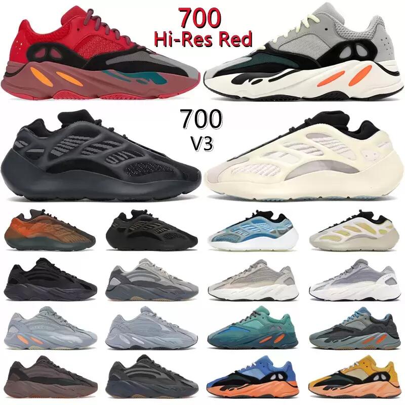 

700 V1 V2 V3 Running Shoes For Men Women 700s Hi-Res Red Mauve Azael Alvah Copper Fade Vanta Cream Utility Black Mens Trainers Outdoor Sneakers Size 36-46, 25