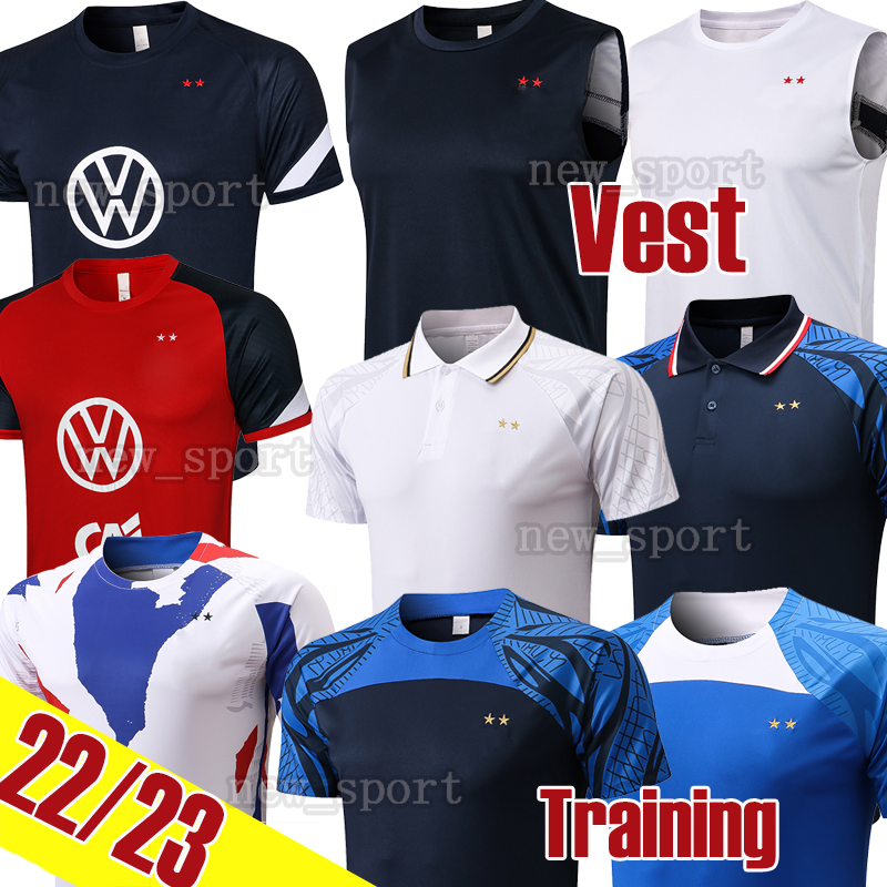 

22 23 French polo training vest BENZEMA MBAPPE GRIEZMANN soccer jersey POGBA GIROUD KANTE men Maillot de foot equipe 2022 2023 football shirts, D563# 21 22