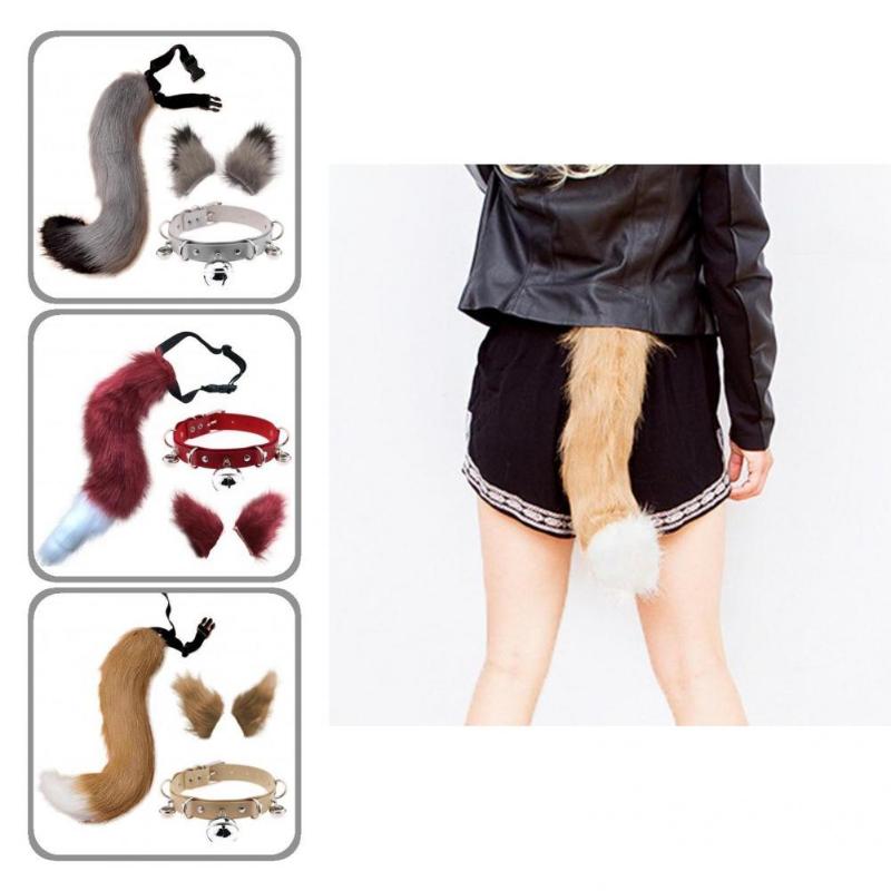 

Party Decoration Unisex Funny Solid Mini Tail Bell Cocker Durable Halloween Costume All For