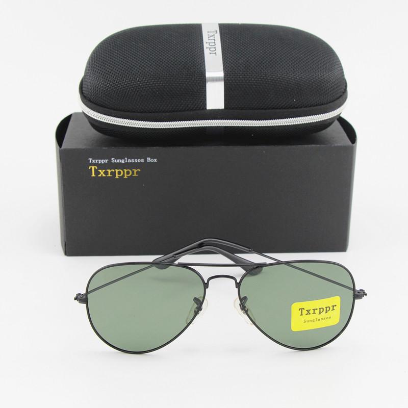 

Sunglasses Txrppr Brand Designer Polarized Classic Sun Glasses For Men Women Driving Black Metal Frame UV400 Resin LensSunglasses