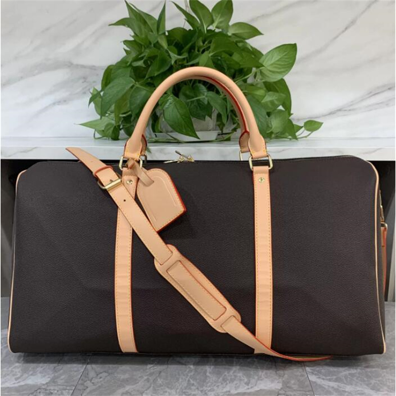 

High quality duffle bag women travel bags Totes baluggage luxury designer bag men pu leather handbags large cross body 55cm 41412#, 27