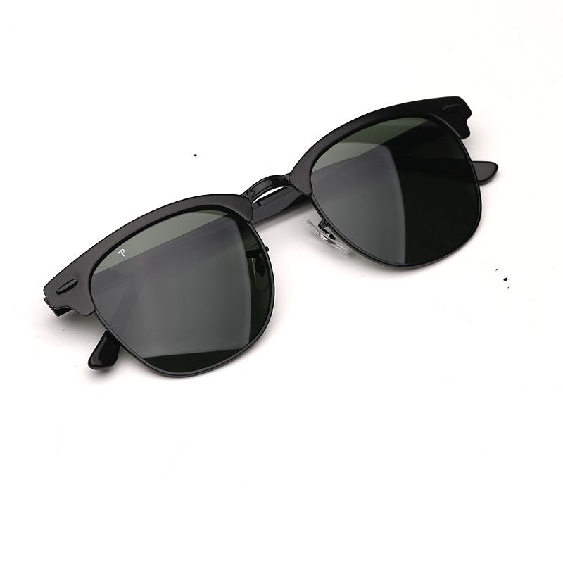

Womens Mens Sunglasses Vintage Metal Sunglass Fashion Driving Sun Glasses UV Protection Glass Lenses with Leather Case and Ret gBf raies ban