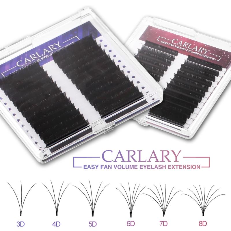 

False Eyelashes Muselash Easy Fan Lashes Individual Extension Fast Fanning Label Volume Mega Lash Extentions