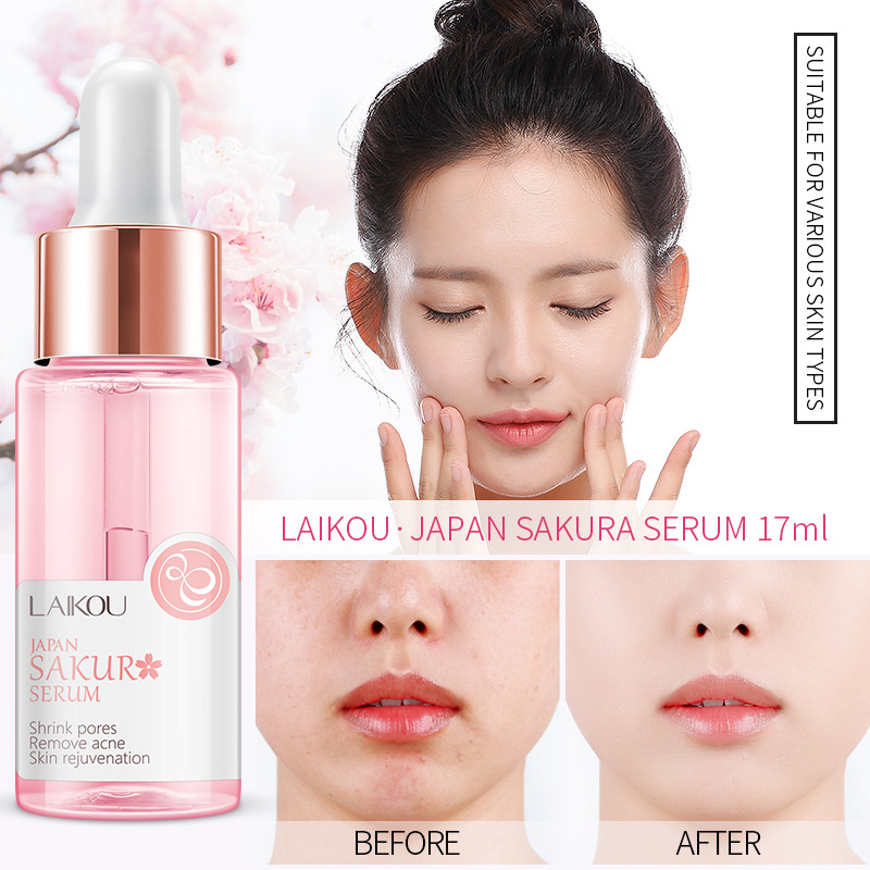 

LAIKOU Serum Japan Sakura Essence Whitening Face Skin Care Serum 17ml