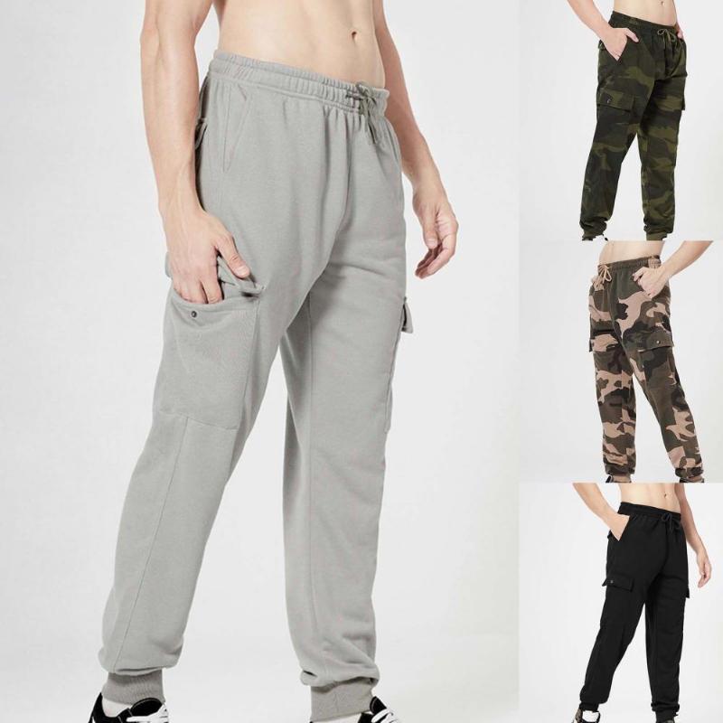 

Men' Pants Stylish Sport Camouflage Comfy Bottoms Printed Loose-fitting, Army green