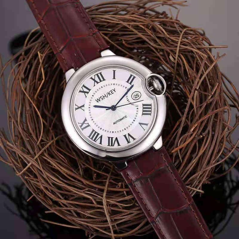 

luxury women watch santos wristwatches high quality I2NZ womenBallon Bleu new watches with light luxury pair of simple temperament, Black belt and white face -- women's