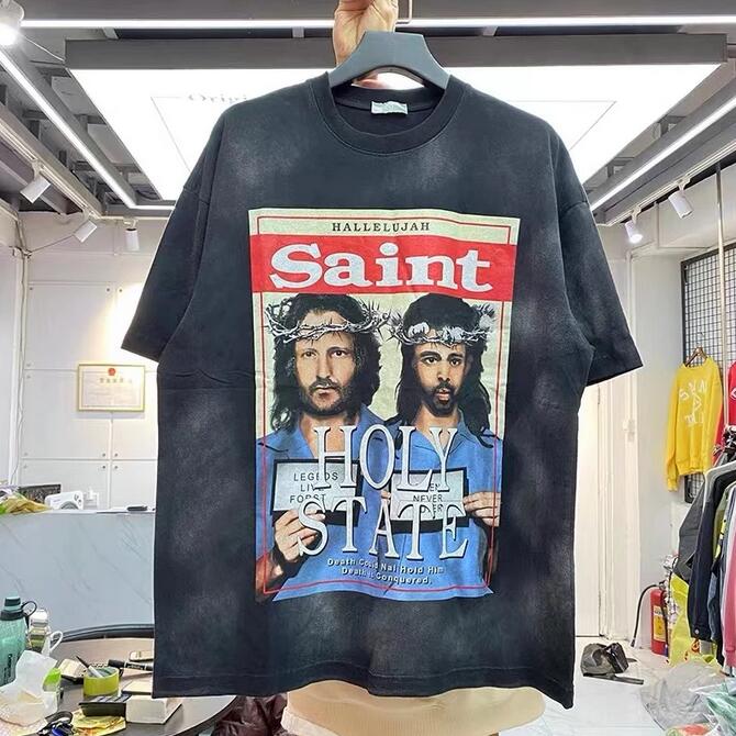 

Men's Plus Tees Print vintage short sleeve t-shirt