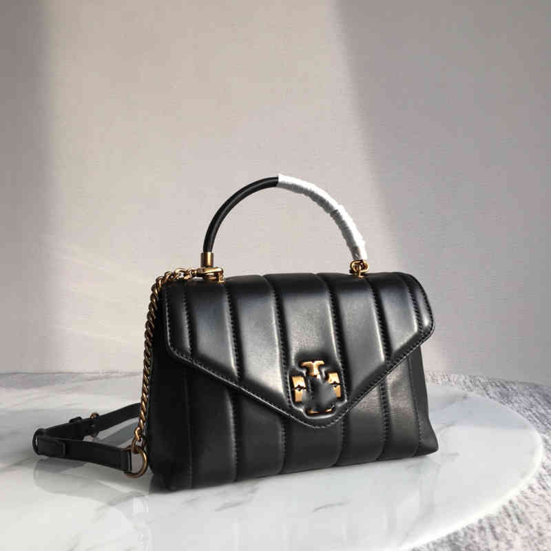 

women bags Designer torys bags Designer Handbags Original Foreign Trade Order Kira Handbag, Black trumpet
