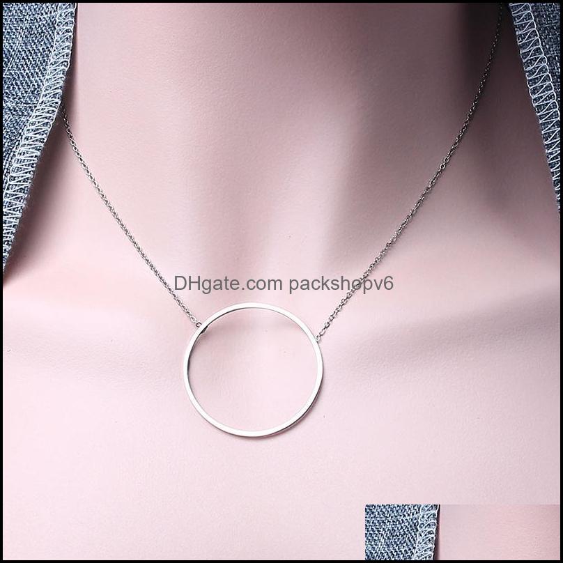 Chaines Colliers en acier inoxydable pour femmes Collier rond de haute qualité SI Dhdom