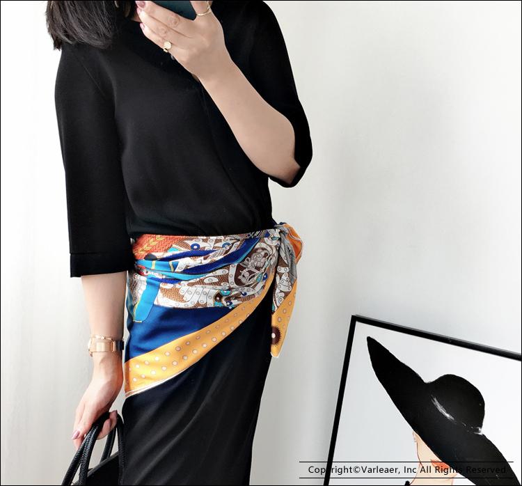 

Scarves Hand Rolled Edges 100 % Mulberry Silk Scarf Bandana Foulard En Soie Luxury Women Designers 90cm ScarvesScarves