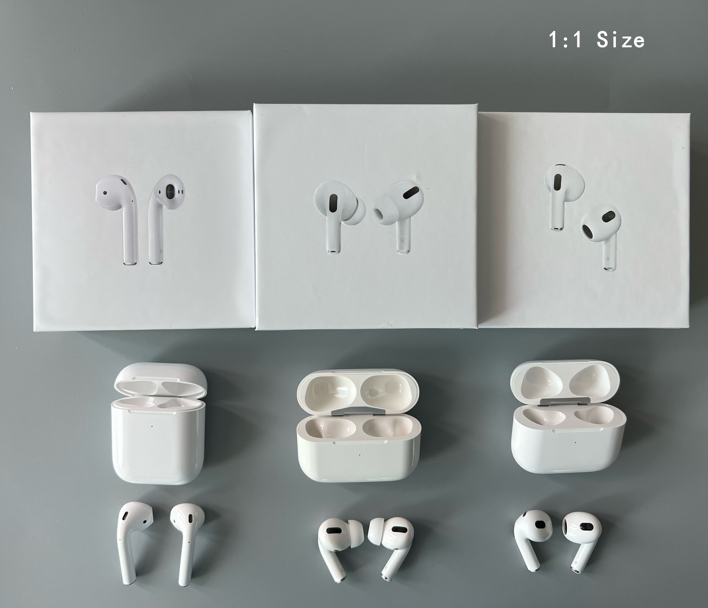 

New Airpods Pro Airpods 3 Gen Headphone Accessories Transparent PC Hard Shell Protective Case airpod 2 3 Headphones Cover Bluetooth Earphone, White