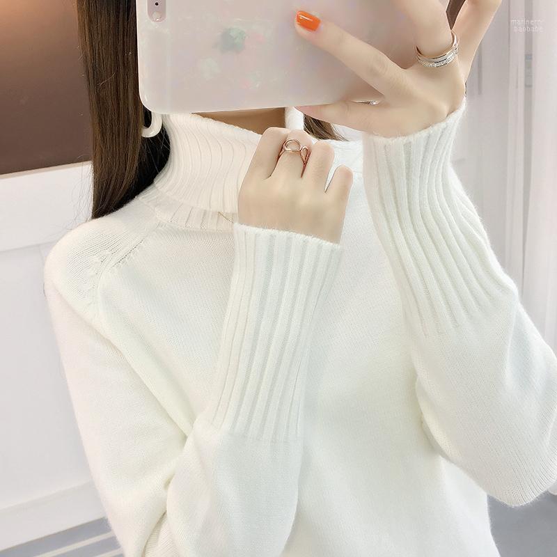 

Womens Sweaters 2022 Winter Clothes Women Turtleneck Sweater Pullover Jumper Knitted Pullove Women' Mari22, Black