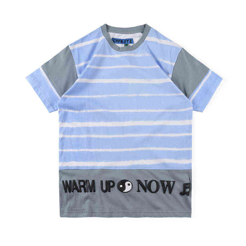 

Human Made X Cpfm T-shirt Sunseeker Crop Foam Print Tie-Dye Short SleeveT220721