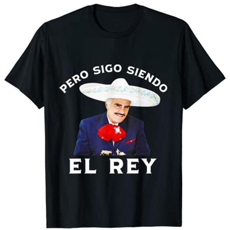 

Men' T-Shirts Chente Vicente Fernandez - Pero Sigo Siendo El Rey Mexico T-Shirt, Black