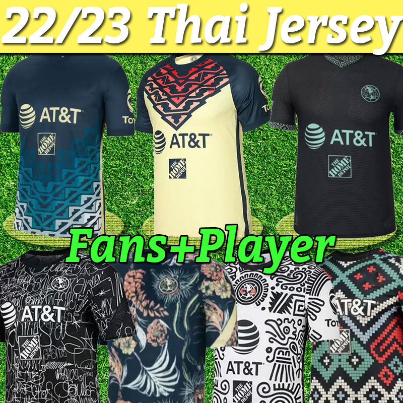 

2022 Club America third Soccer Jerseys away Angeles SPECIAL PLAYER VERSION CACERES B.VALDEZ 2023 dark blue 22 23 PRE-MATCH KIDS Football training Shirt GIOVANI