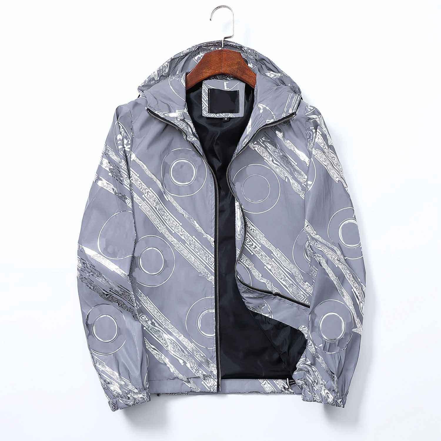 

New Men Spring Autumn Polyester Slim Fit Thin Male Casual Jacket Men Short Windbreaker Jackets Coat Blue Khaki, 18