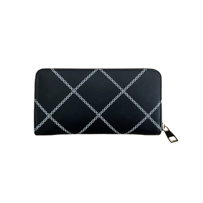 

Long and Short Designer Wallet for Women Purse Zipper Bag Ladies Card Holder Pocket Top Quality Coin Hold Fashion, Short black