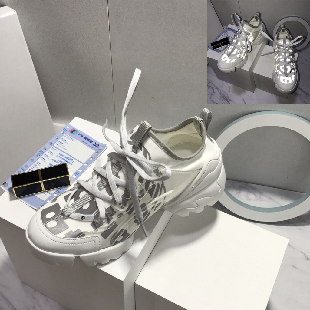 

Designer Shoe Streetwear Sneakers Women Casual Shoes Womens Thick Bottom Light reflection effect Fashion D-CONNECT Sneakers, #6