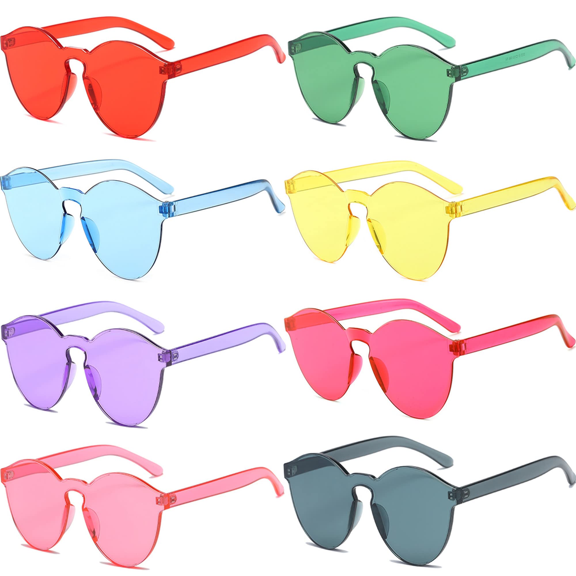 

Childrens Sunglasses Frames Heart Shaped Rimless Party Favors Frameless Glasses Tinted Eyewear Monoblock Transparent Candy Color amNaN