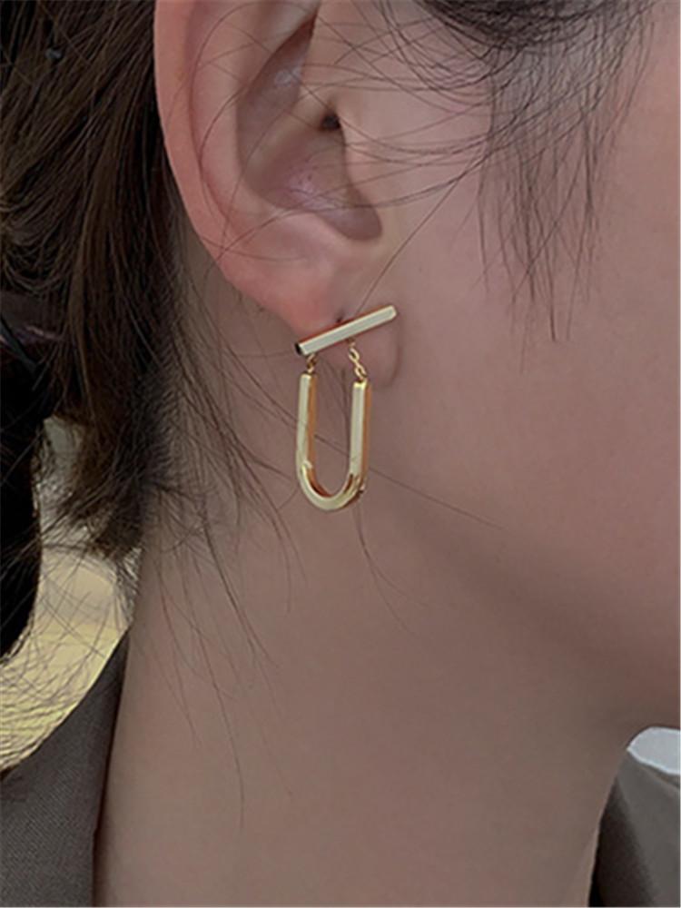 

Dangle & Chandelier South Korea Dongdaemun U-shaped Earrings For Women Personality Fashion Temperament In 2022 Tide WomenDangle