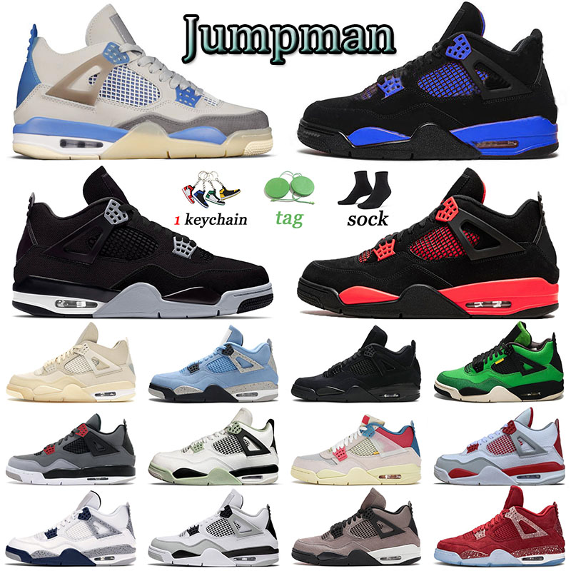 

Jorden4s Classic Basketballs Shoes Jumpman 4 Men Trainers J4 Military Black Royal Offs White Oreo Infrared Women 4s Sneakers Sports Red Thunder Black Cat Big Size 47, 40-47 starfish