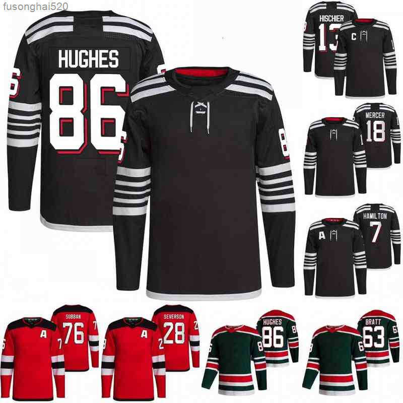 

Jack Hughes Jersey Devils 2021-22 Black Jersey Dawson Mercer Nico Hischier Dougie Hamilton Mackenzie Blackwood Miles, Red women s-xxl